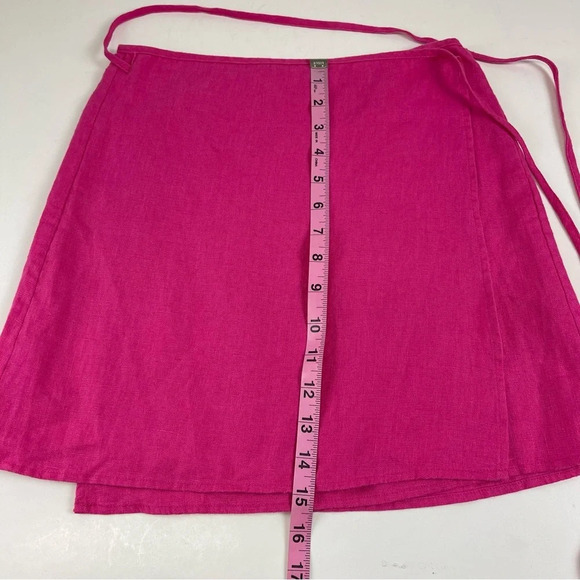 NEW Rails Mini Skirt Size XS Pink Raspberry Mateo Linen Wrap NWOT - Picture 11 of 11